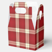 Weihnachten Kariert 02-GASTGESCHENK BOX, Gable Geschenkschachtel (Geöffnet)