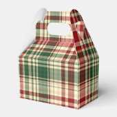 Weihnachten Kariert 06-GASTGESCHENK BOX, Gable Geschenkschachtel (Rückseite)