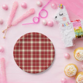 Weihnachten Kariert 10-PAPIERTELLER Pappteller (Party)