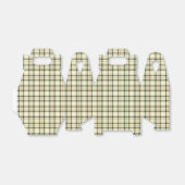 Weihnachten Kariert 16-GASTGESCHENK BOX, Gable Geschenkschachtel (Ungefaltet)