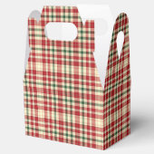 Weihnachten Kariert 18-GASTGESCHENK BOX, Gable Geschenkschachtel (Geöffnet)