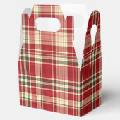 Weihnachten Kariert 23-GASTGESCHENK BOX, Gable Geschenkschachtel (Geöffnet)