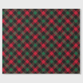 Weihnachten Kariert Classic Simple Holiday Tartan Geschenkpapier (Flach)