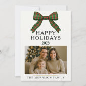 Weihnachten Kariert Coquette 5 Foto Ferienwohnung Einladung (Vorderseite)