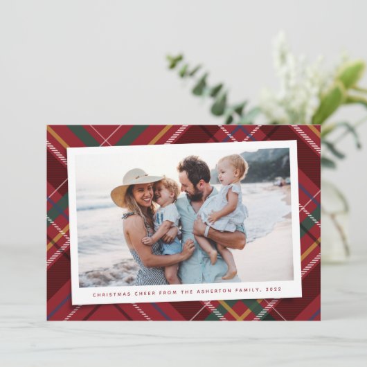 Weihnachten kariert ein Foto klassische Weihnachts (Stehend Vorderseite)