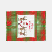 Weihnachten Kariert frohe Weihnachten Weihnachten  Fleecedecke (Vorderseite (Horizontal))