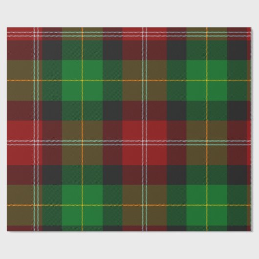 Weihnachten Kariert Geschenkpapier (Flach)