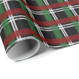 Weihnachten Kariert grün und rot Geschenkpapier