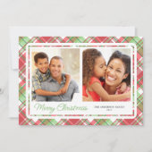 Weihnachten Kariert Horizontal 2 Foto (Vorderseite)
