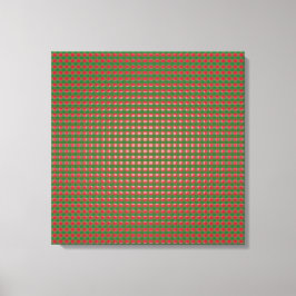 Weihnachten Kariert Leinwanddruck