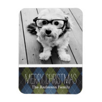 Weihnachten Kariert mit einem Foto