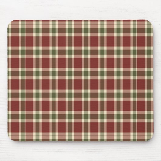 Weihnachten kariert- mousepad (Vorne)