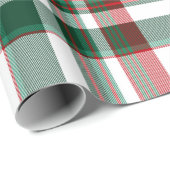 Weihnachten Kariert rot und grün Geschenkpapier (Rolleneckpunkt)