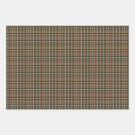 Weihnachten Kariert Rot und Grün Geschenkpapier Set (Vorderseite 3)