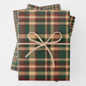 Weihnachten Kariert Rot und Grün Geschenkpapier Set (Beispiel)