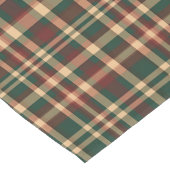 Weihnachten Kariert Rot und Grün Kurzer Tischläufer (Ecke)