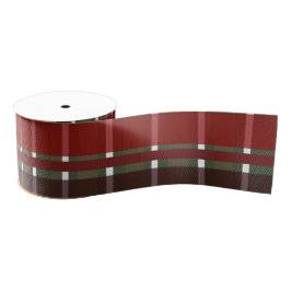 Weihnachten Kariert Stripes Red Green Burgund Ripsband