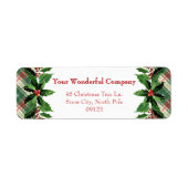 Weihnachten Kariert und Holly | Rücksendung (Vorne)