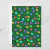 Weihnachten Kariert und leuchtend hell Einladung (Rückseite)