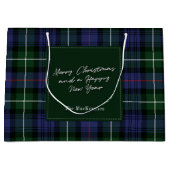 Weihnachten Kariert Urlaub Clan MacKenzie Tartan Große Geschenktüte (Vorderseite)