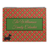 Weihnachten Karierte Familienfotos Kalender (Titelbild)