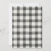 Weihnachten Karierte Fotokarte (Rückseite)