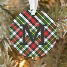Weihnachten Karierten Familie NAMES Keepake Ornament