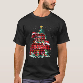 Weihnachten Karierter Bär Gaga Baby Bear Tree Weih T-Shirt