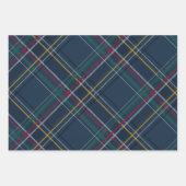 Weihnachten karierter, farbenfroher, koordinierend geschenkpapier set (Vorderseite)