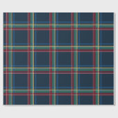 Weihnachten karierter klassischer, farbenfroher Ur Geschenkpapier (Flach)