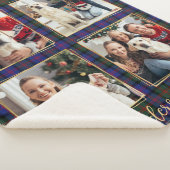 Weihnachten Karierter Kunde 4 Gold FotoCollage Sherpadecke (3/4)