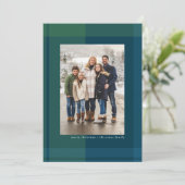 Weihnachten kariertes Foto (Stehend Vorderseite)