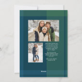 Weihnachten kariertes Foto (Rückseite)