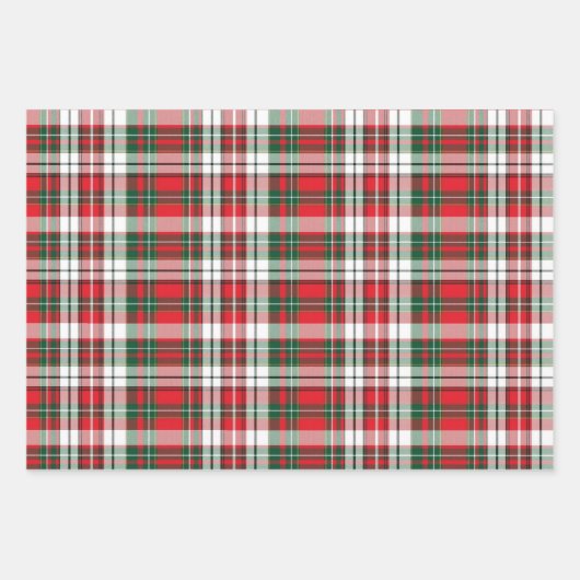 Weihnachten Kariertes Licht mit frohen Weihnachten Geschenkpapier Set (Vorderseite 3)