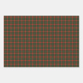 Weihnachten kariertes Rot grün Geschenkpapier Set (Vorderseite)