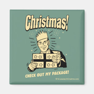 Weihnachten: Karo heraus mein Paket Magnet