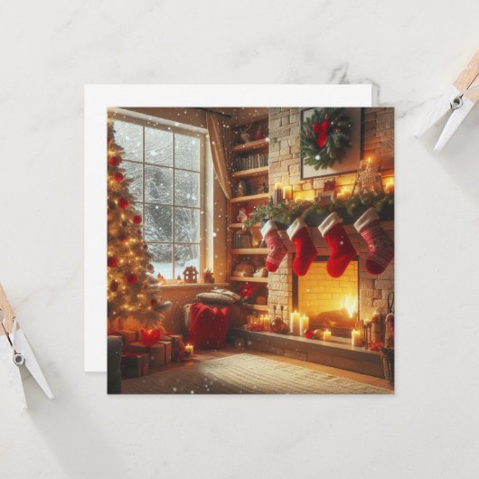 Weihnachten Karte (Vorderseite/Rückseite Beispiel)