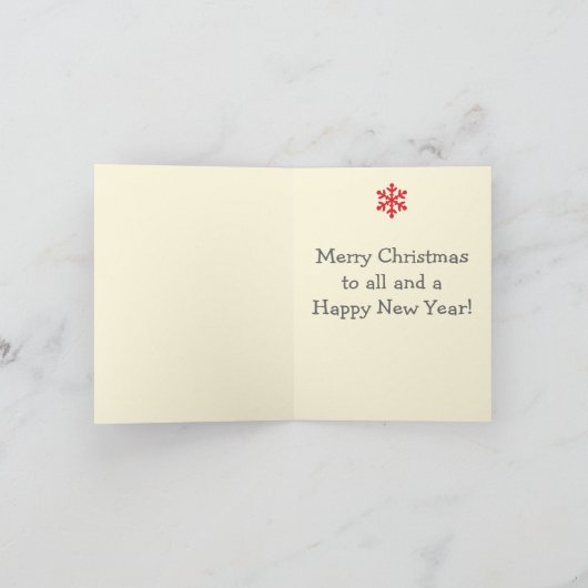 Weihnachten - Karte (Innenseite)