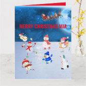 Weihnachten Karte (Gelbe Blume)