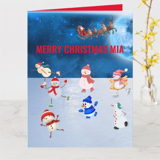 Weihnachten Karte (Gelbe Blume)