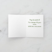 Weihnachten Karte (Innenseite)