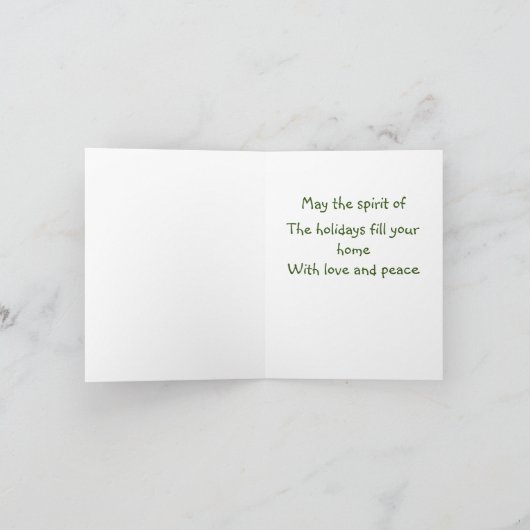 Weihnachten Karte (Innenseite)