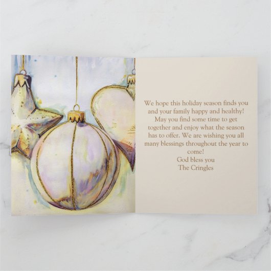 Weihnachten Karte (Innenseite)