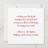 Weihnachten Karte (Rückseite)