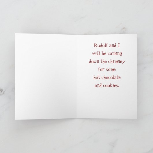 Weihnachten Karte (Innenseite)