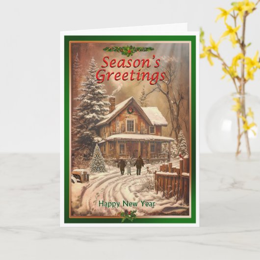 Weihnachten Karte (Gelbe Blume)