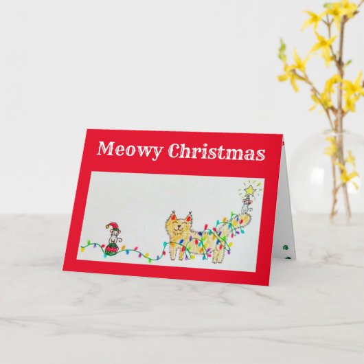 Weihnachten Karte (Gelbe Blume)