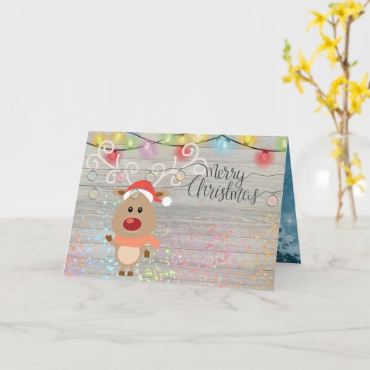 Weihnachten Karte (Gelbe Blume)