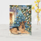 Weihnachten Karte (Gelbe Blume)