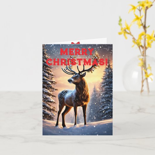 Weihnachten Karte (Gelbe Blume)